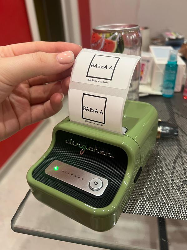 Wireless Label Printer Bluetooth Support Tape photo review