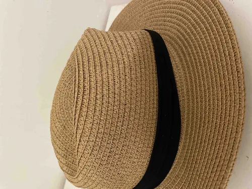 Women Wide Brim Straw Panama Roll Up Hat photo review