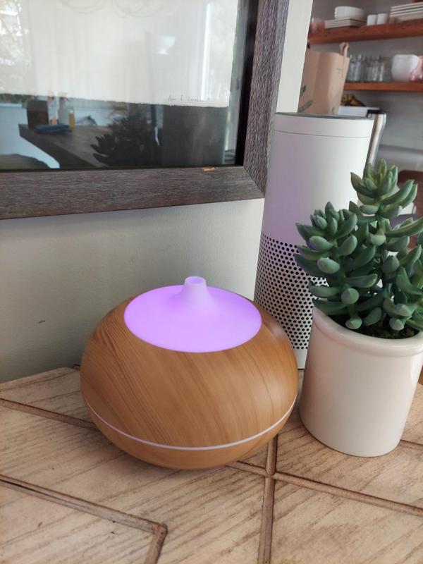 Wood Grain Aromatherapy Machine 300ML, Essential Oil Diffuser photo review