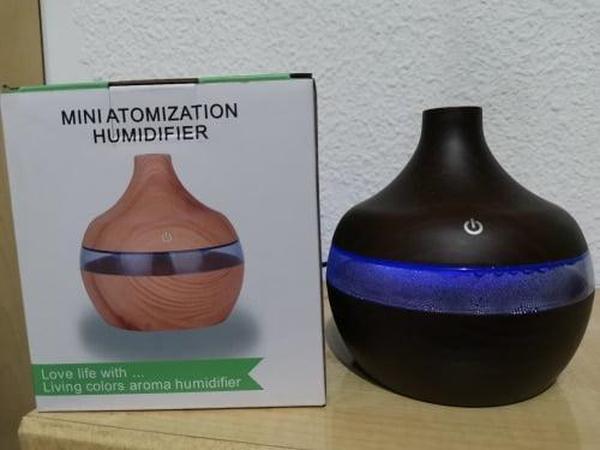 Wood Grain Aromatherapy USB Humidifier Drops Water Air Purification photo review