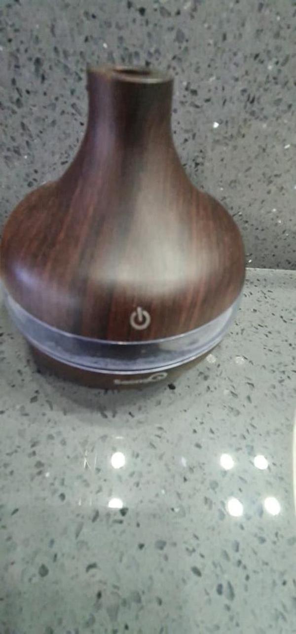 Wood Grain Aromatherapy USB Humidifier Drops Water Air Purification photo review