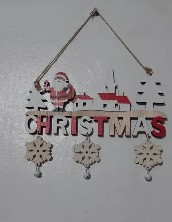 Wooden Christmas Door Hanging Ornaments For Home Decor photo review