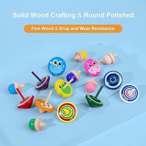 Wooden Gyroscope Toys for Kids and Adults