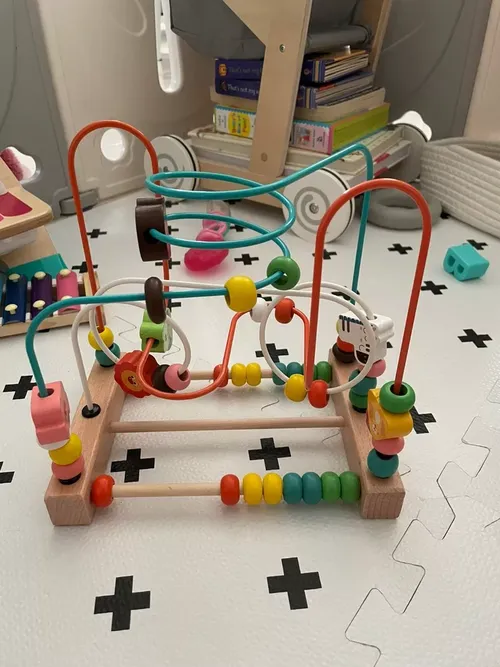 Wooden Maze Toys for Kids - Educational Toys with Beads and Abacus photo review