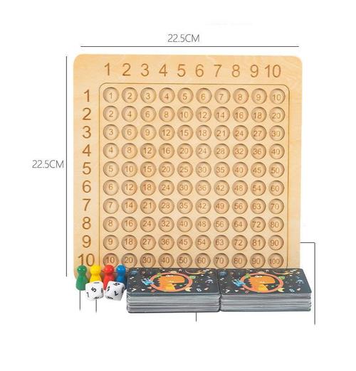 Wooden Montessori Multiplication Board Game