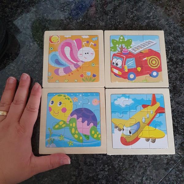 Wooden Puzzle Toys for Kids with Cartoon Animal Traffic photo review